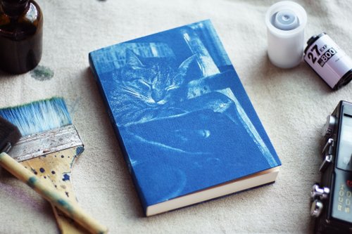 Handmade Blue Sun Notebook-Cat Series-Nap