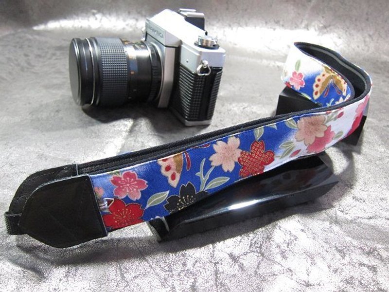 "花與蝶"減壓背帶 相機 烏克麗麗 吉他 push bike Camera Strap
