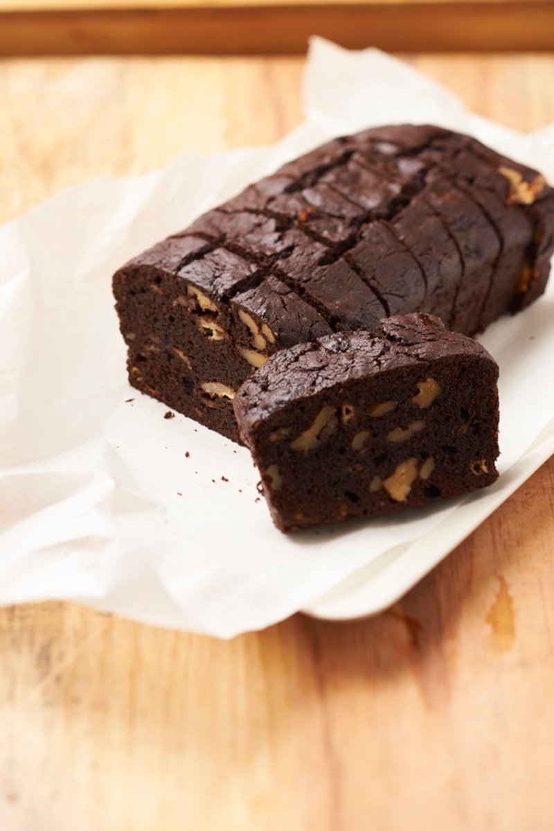 Three brothers, rich chocolate banana pound cake or berries or nuts