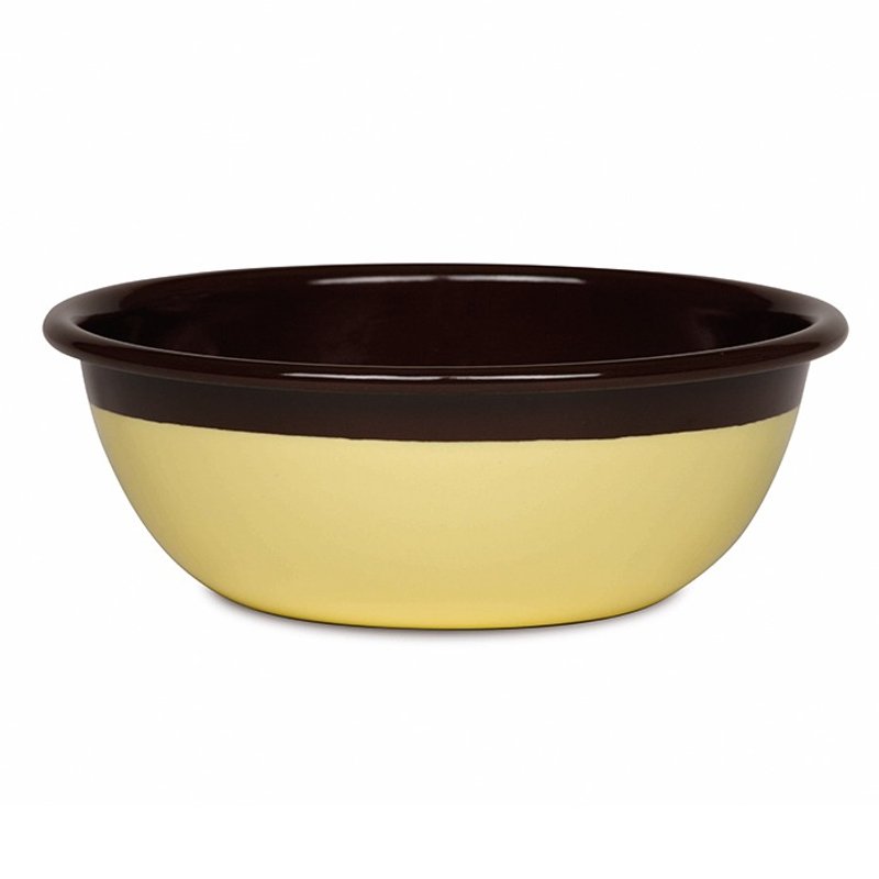 RIESS x Sarah Wiener joint paragraph enamel cooking pot 14cm (chocolate / vanilla yellow)