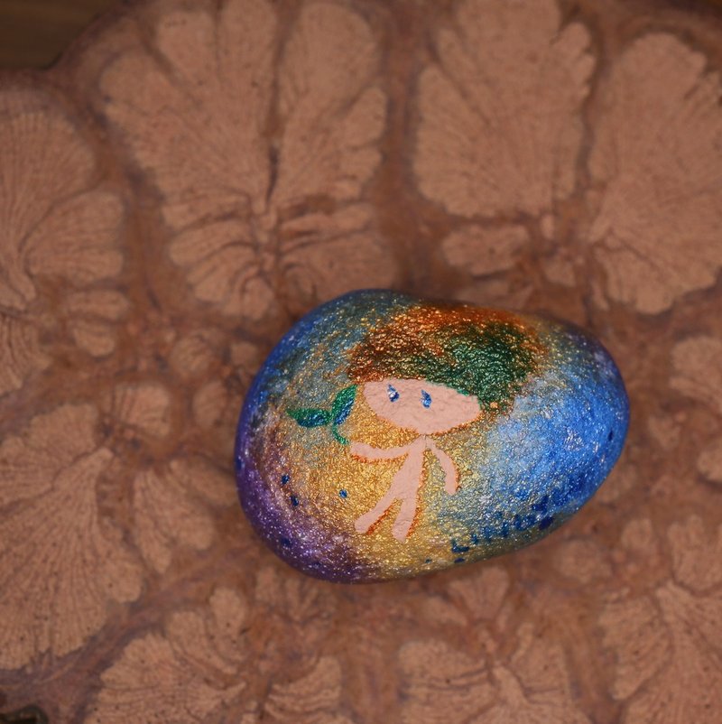 富察令兒‧彩繪石頭(小) - 擺飾/家飾品 - 寶石 多色
