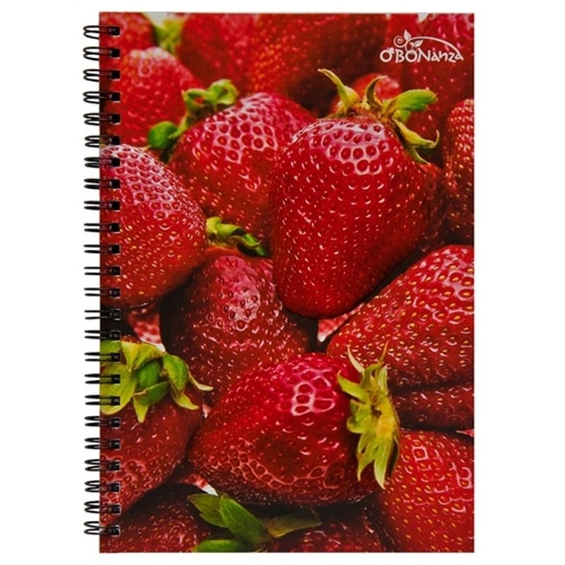 O'BON Green Sugar Cane Notebook_Fruit Series_Strawberry