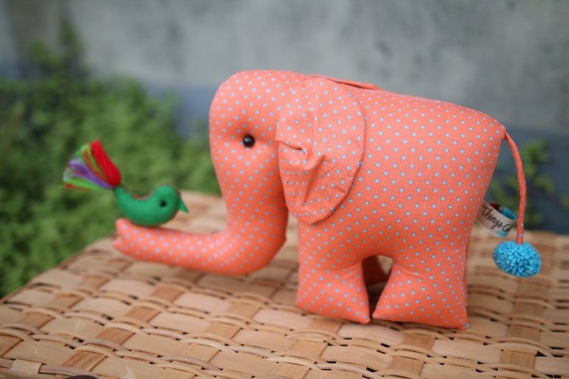 Elephants and birds decorative cloth