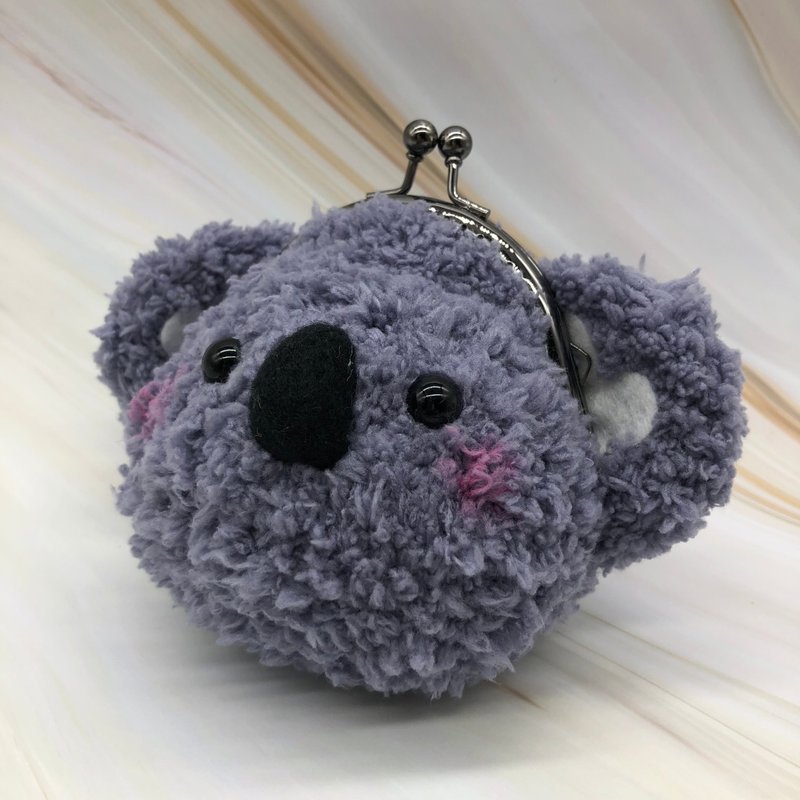 Knitting animal purse mouth gold package - Koala