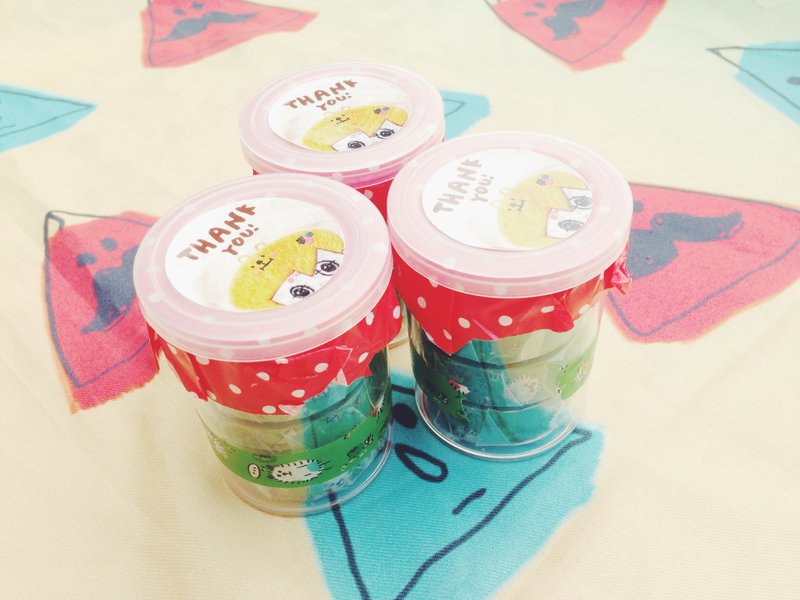 Small left-hand paper tape - small park on flower group