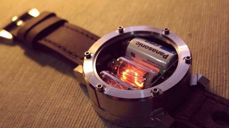 nixie watch 數碼輝光管 腕錶 - 女錶 - 其他金屬 灰色