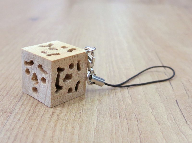 日本木匠達人手造豆腐人手機掛飾 Handmade TO-FU Mobile phone strap