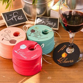 Party dinner tastes life - seed paper wine glass card