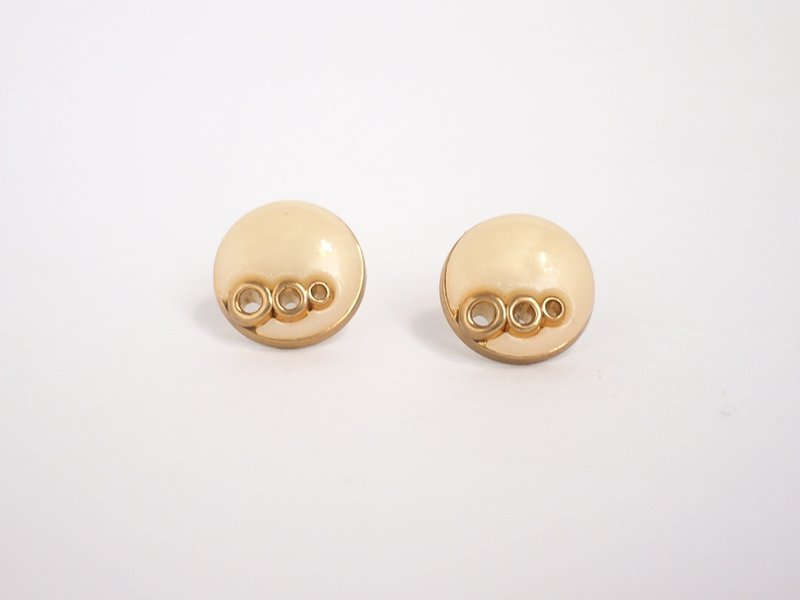 Circle dot Pearl foam stainless steel earrings earrings earrings 244