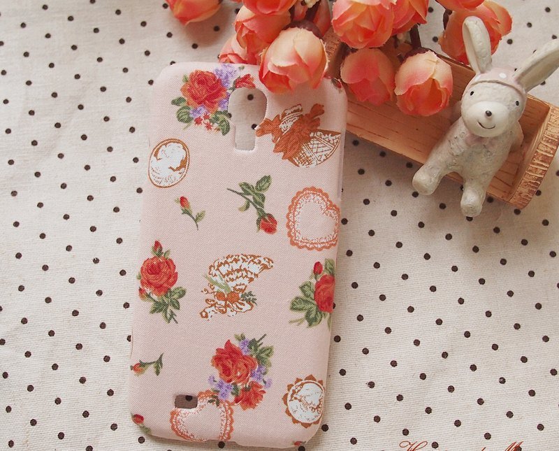 Cloth pink rose protective shell mobile phone shell couple models Samsung Galaxy S7 S6 S5 S4 S3 Note7 Note5 Note 4 3 2