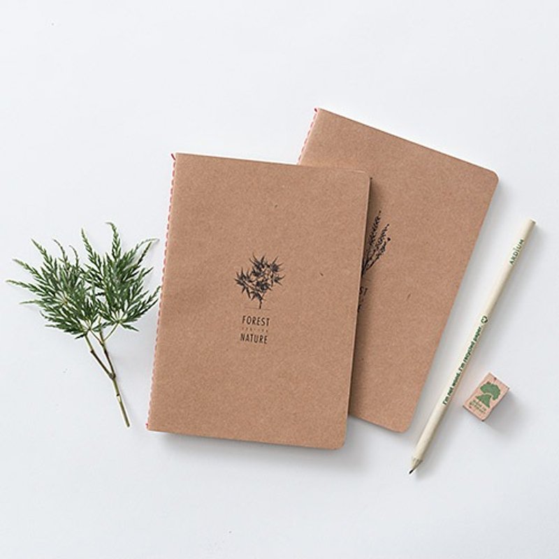 ARDIUM kraft paper notebook group Forest (small)