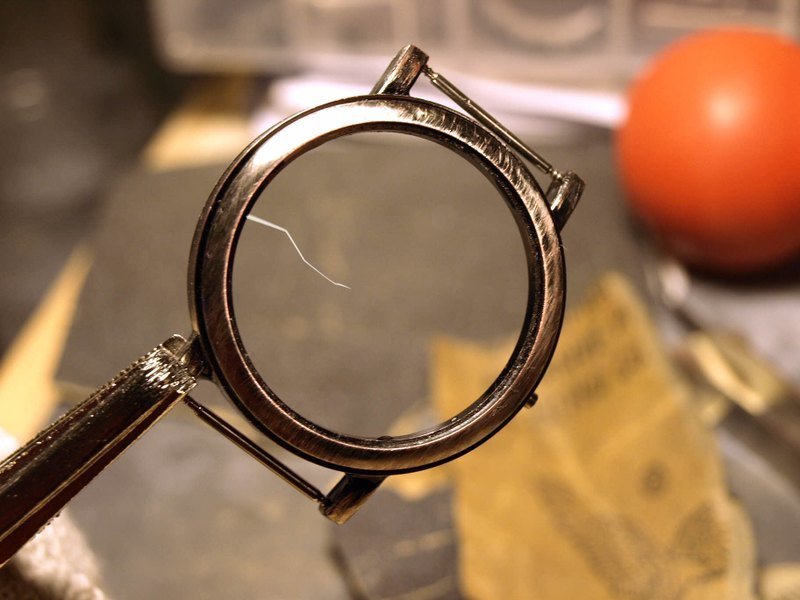 Glass surface repair (only for the watch we made)