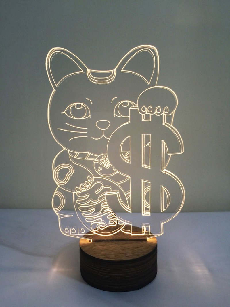 LightXLife 3D夜燈-招財猫
