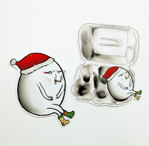 [stickes] 剩蛋圣诞快乐 大防水贴