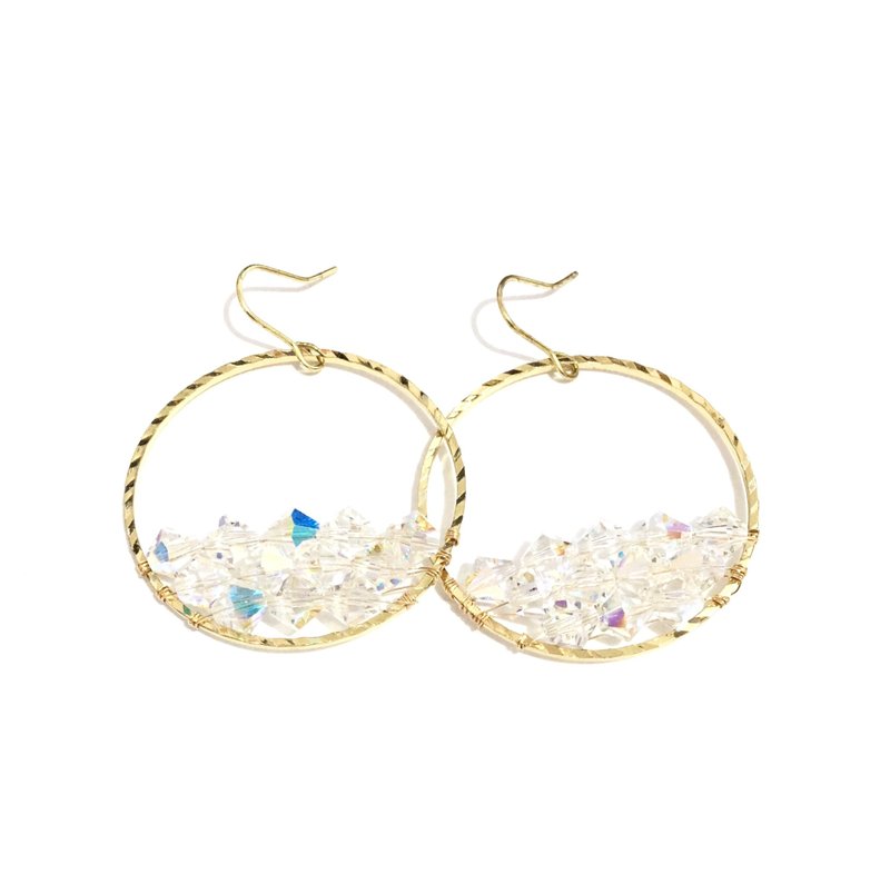 Elegant Swarovski crystal earrings