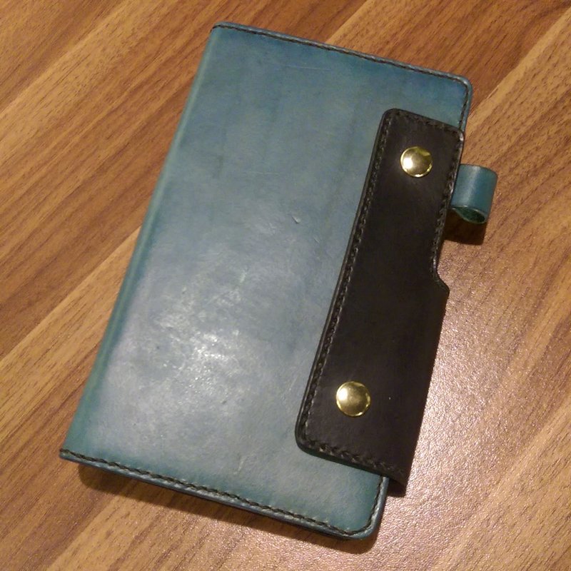 純手工製作手工染色皮革6孔活頁筆記本 (免費印字,繡字) - 筆記本/手帳 - 真皮 多色