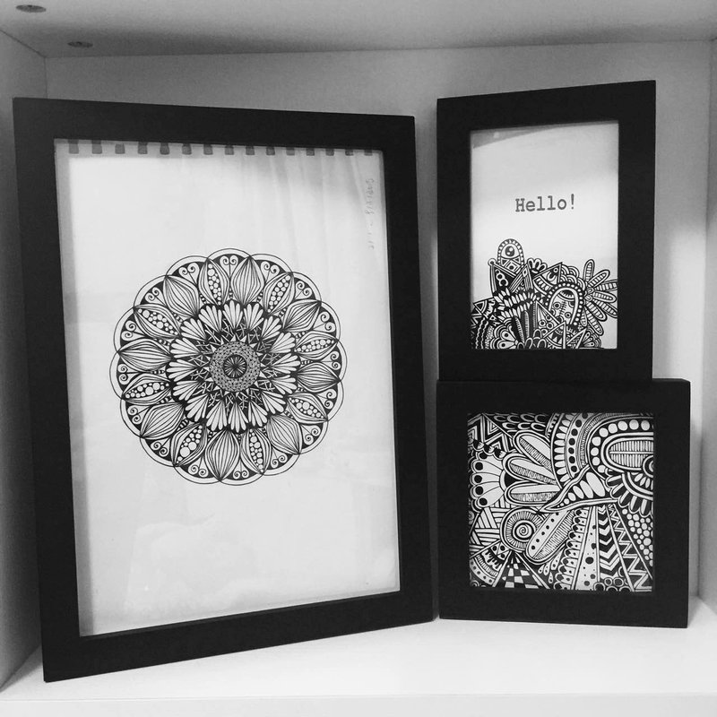 Custom content - Zen about painting (including frame)