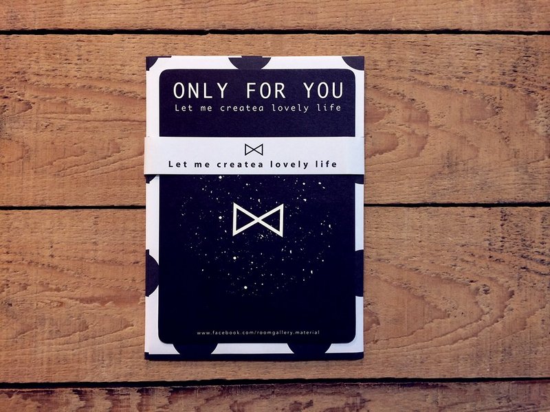 ONLY FOR YOU 明信片 組 - 卡片/明信片 - 紙 黑色