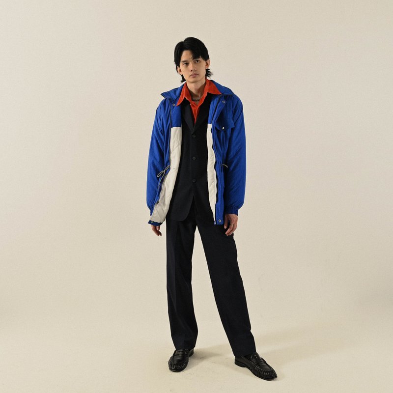 【NaSuBi Vintage】Upcycling機能鋪棉古著夾克外套 - 男夾克/外套 - 其他人造纖維