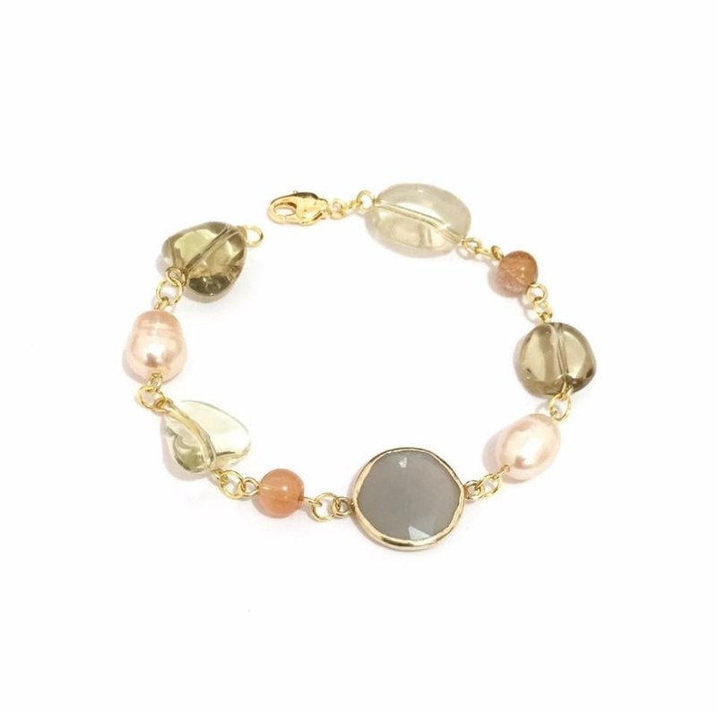 Pretty Agate with Natural Stone Bracelet