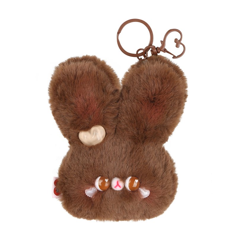 HANDMADE KING BUNNY - 公仔/玩偶 - 棉.麻 咖啡色