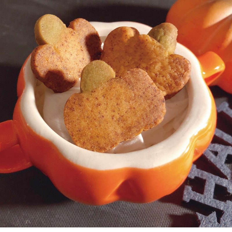 【GozPet菓子舖】萬聖節惡作劇-不是南瓜的南瓜餅乾 50g (包) - 寵物零食/肉乾 - 新鮮食材