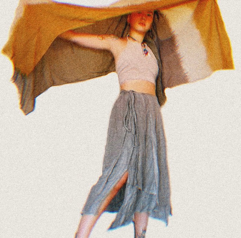 手工製衣-緒余 手染不規則一片裙 多色客製 - 裙子/長裙 - 棉.麻 多色