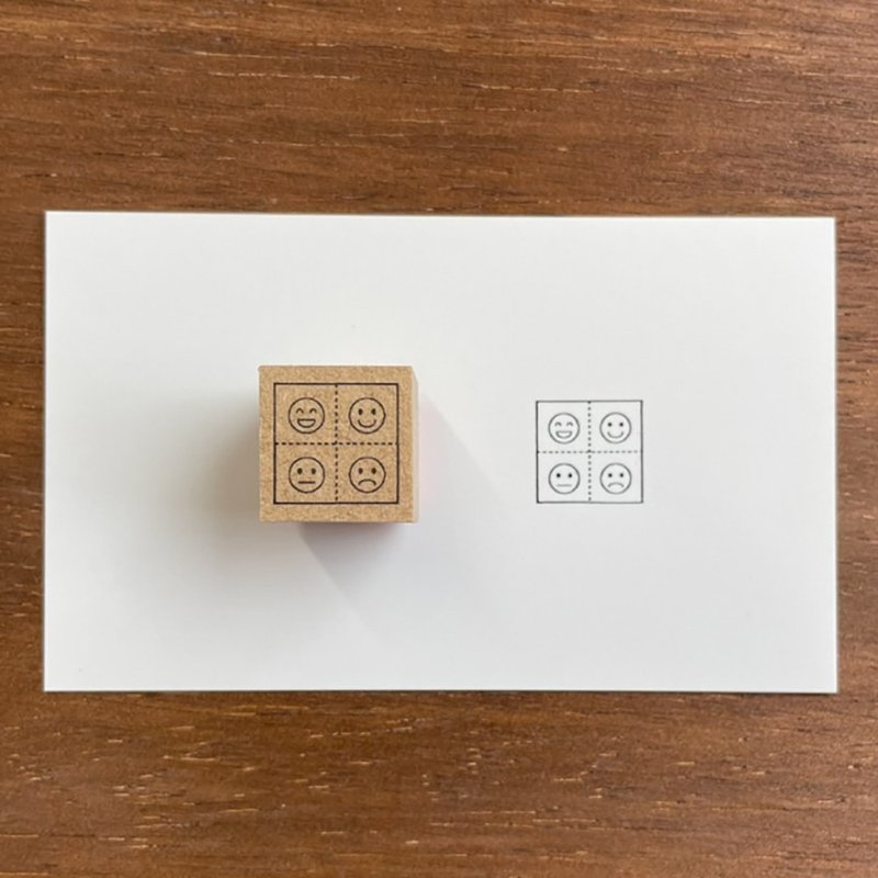 気分チェッカー 手帳スタンプ ラバースタンプ スケジュール帳 日記 日本製 b-054 - 印章/印台 - 木頭