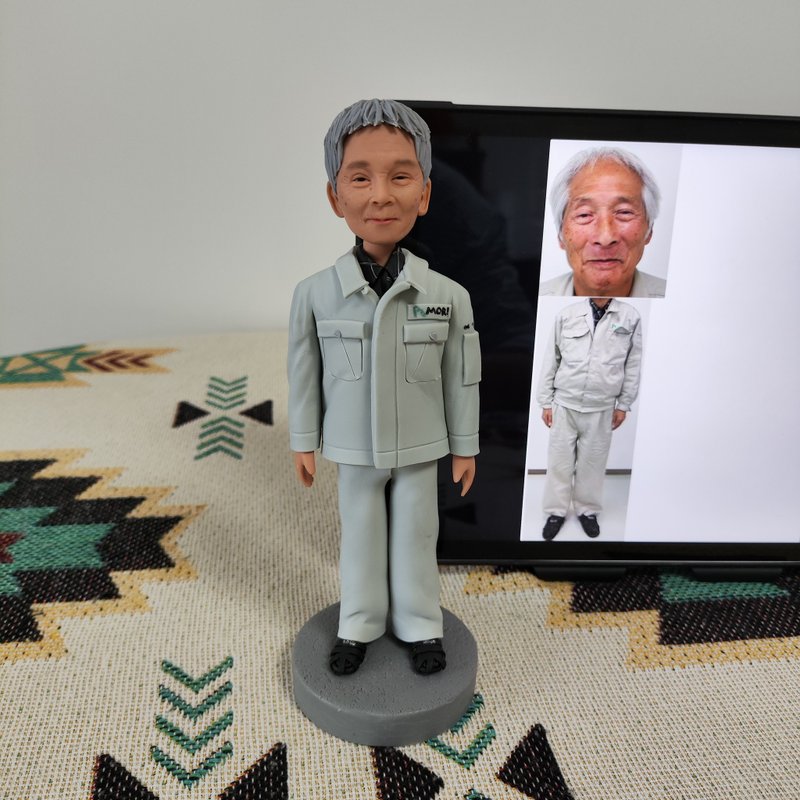 客制化人物公仔 人偶 3D人像畫 似顏繪 肖像 定制 生日 紀念 禮物 - 公仔/玩偶 - 黏土 多色