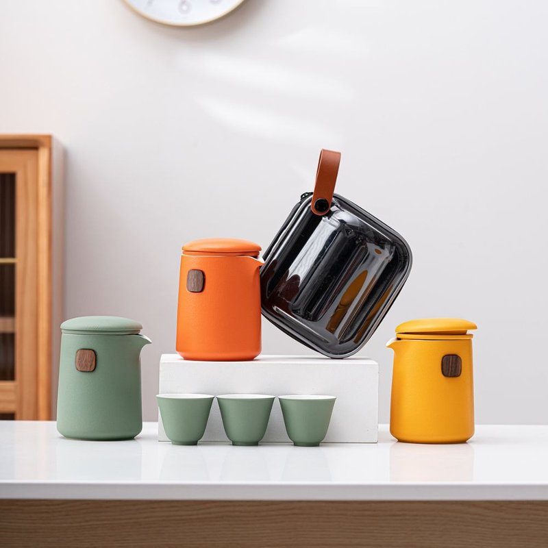 (新上架) ZESEE | 艷彩旅行茶具 - 茶壺/茶杯/茶具 - 陶