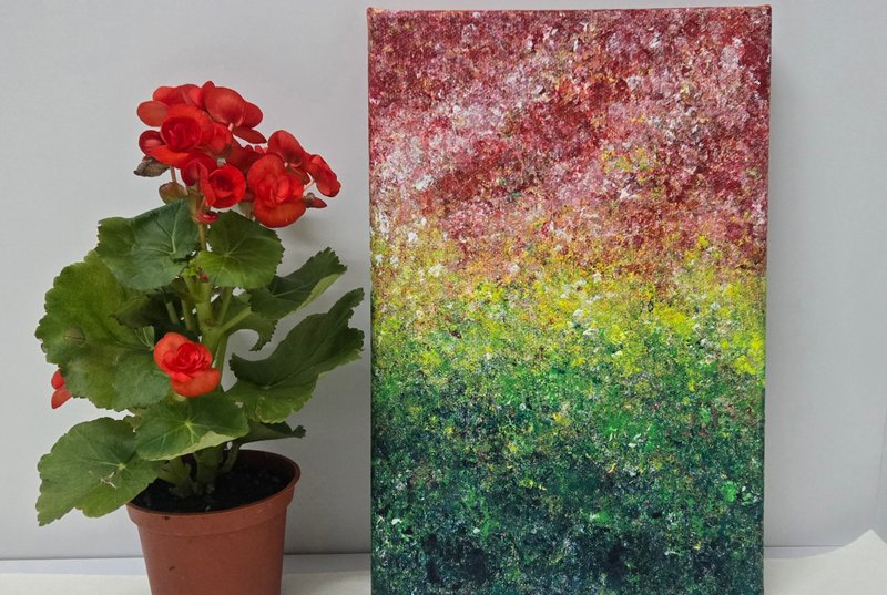 悸涵畫話/療癒Fun系列/情緒釋放抽象畫/壓克力畫/療癒小物 - 擺飾/家飾品 - 壓克力