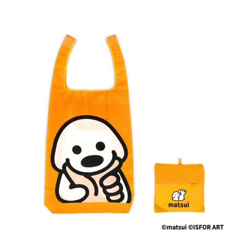 matsui DOGS 環保購物袋 黃 - 手提包/手提袋 - 防水材質