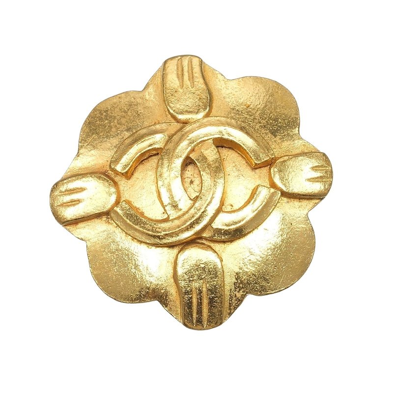 【日本直送】シャネル イヤリング ココマーク ヴィンテージ 片方のみ 金メッキ 96P 約8.3g CHANEL【中古】 - 耳環/耳夾/耳骨夾 - 其他金屬 金色