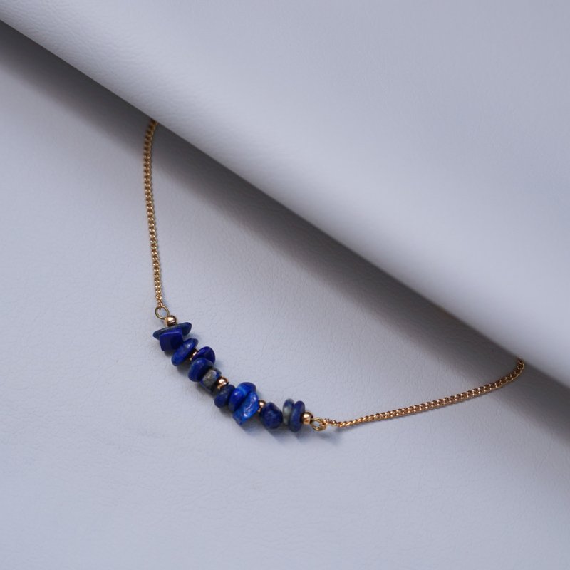 【青金石】天然碎石水晶手鏈 - 手鍊/手環 - 水晶