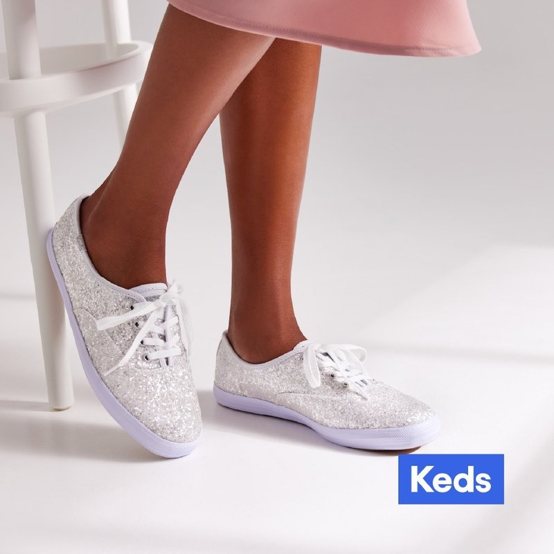 Keds CHAMPION GLITTER CEL 閃亮格麗特休閒鞋 WF66846 - 女休閒鞋/帆布鞋 - 其他材質