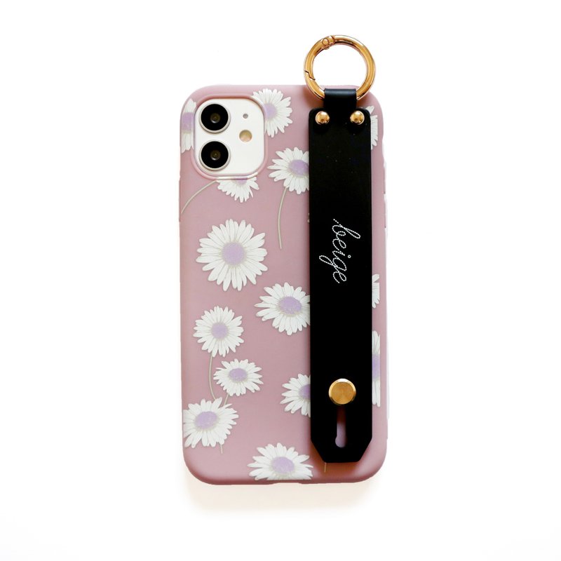 Pink Purple Cosmos Hand Strap Phone Case