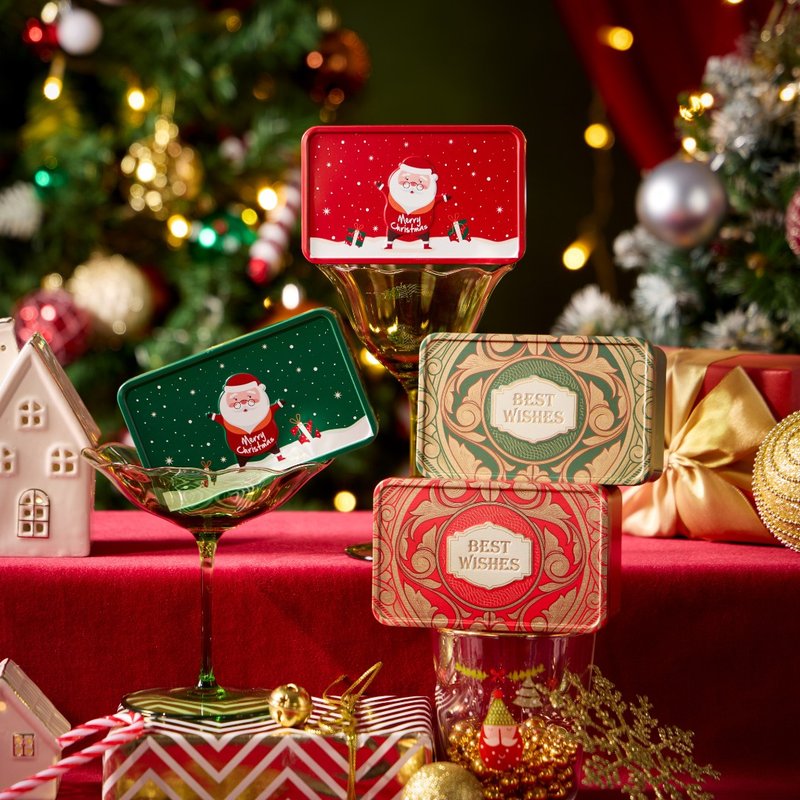 【2025聖誕禮物推薦】 Sage Tea 長方形感謝款禮盒 客製化禮物 - 手工餅乾 - 其他材質