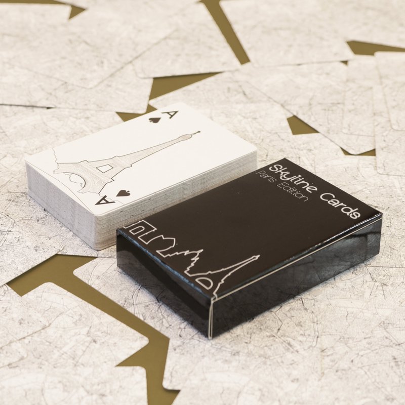 【英國 Skyline】天空之城經典建築手繪撲克牌- 巴黎 - 其他 - 紙 黑色