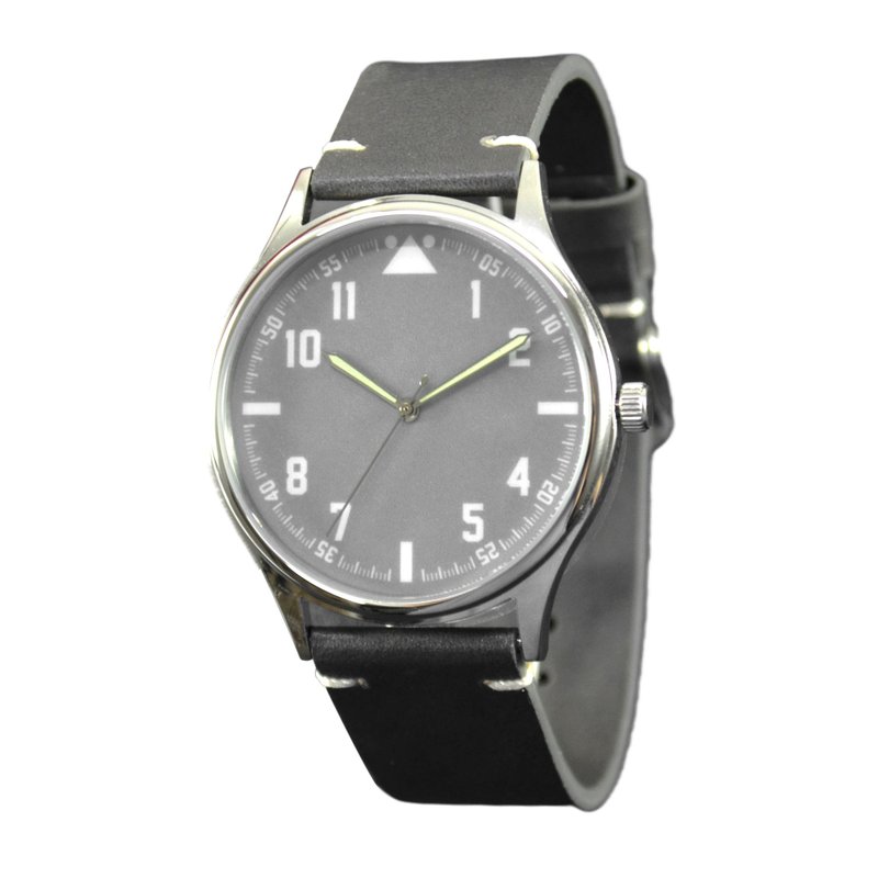 Nameless 男裝 大數字手錶 灰色錶面 男裝手錶 全球免運 - 男錶/中性錶 - 其他金屬 灰色