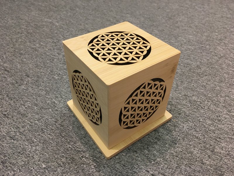 生命之花淨化盒 ( 送鼠尾草和細鮑魚貝 ) - 擺飾/家飾品 - 木頭