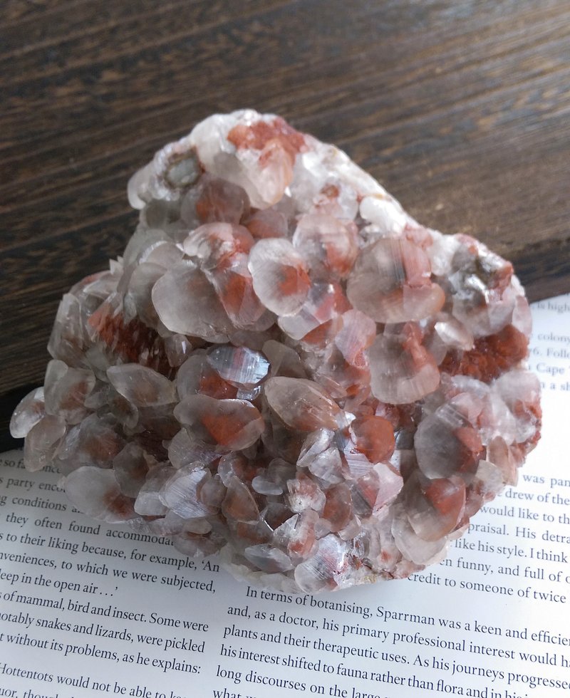 Calcite 湖北產地 紅方解石 奔馳方解石 二次結晶 天然礦石 原礦 - 擺飾/家飾品 - 其他材質