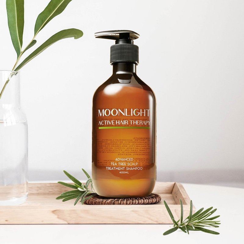 Moonlight 莯光 進化版茶樹控油淨化洗髮精 400mL - 洗髮精/餅/皂 - 其他材質 綠色