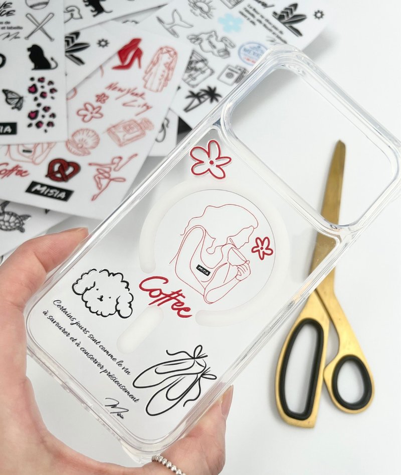 【MISIA】法式鏤空浮雕水晶貼紙-共5款 - 貼紙 - 其他材質