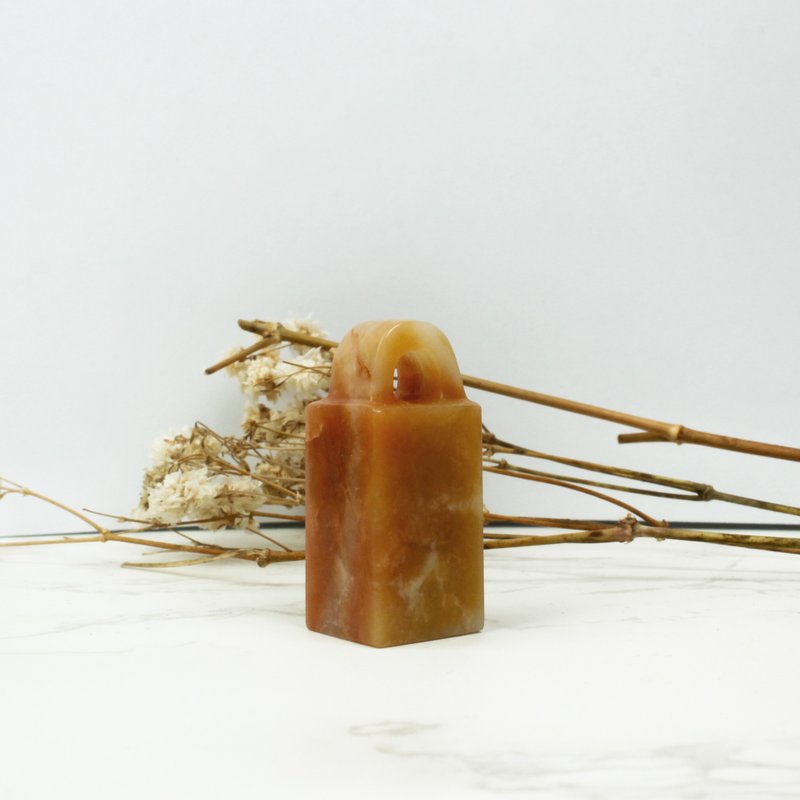 客製化手工印章-|老撾石印鈕-1.5 x 1.4 CM||手工篆刻印章 - 印章/印台 - 石頭