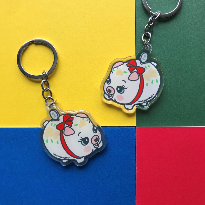 Piglet money box key ring