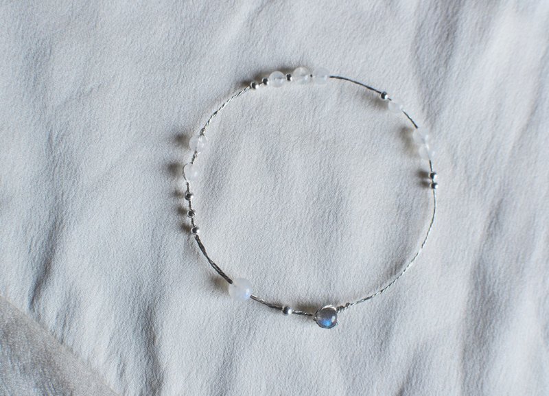 Dream Ferry - Moonstone S99 sterling silver sterling silver bracelet original design