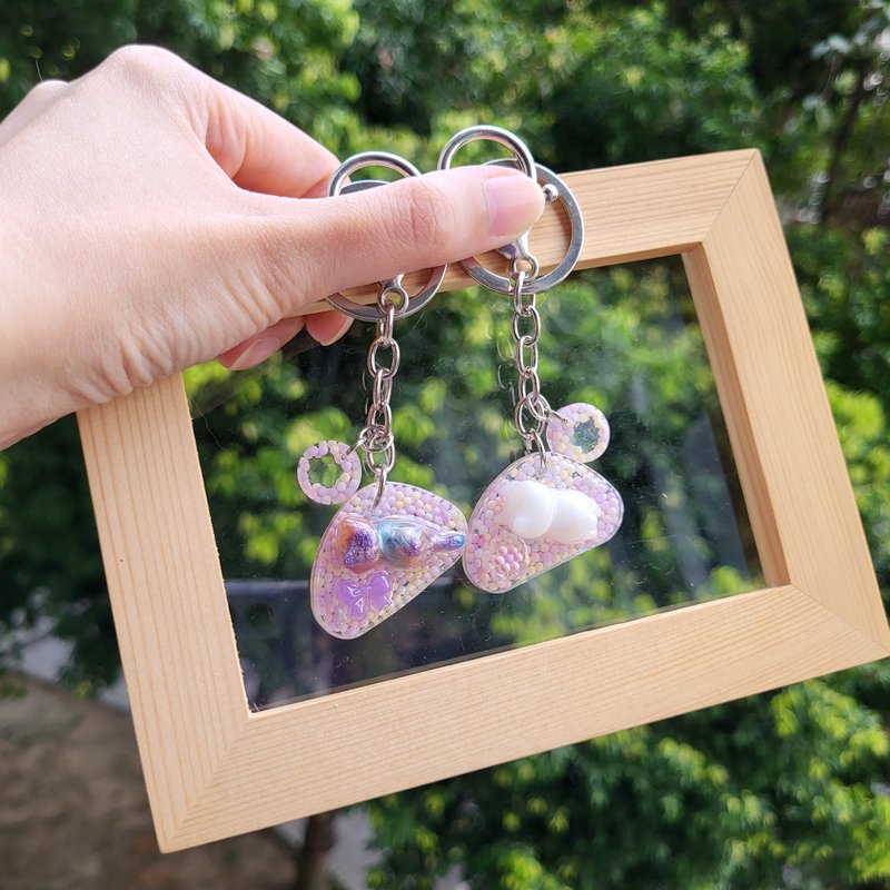 喵糖夢工場系列  泡泡喵糖珠 - 鑰匙圈/鑰匙包 - 樹脂