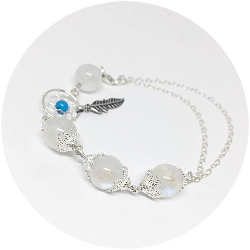 Moonstone Moonstone Bracelet Energy Stone / Sterling Silver Bracelet