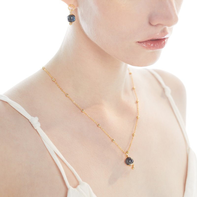 LUNAR  月蝕拉長石項鍊 - 項鍊 - 半寶石