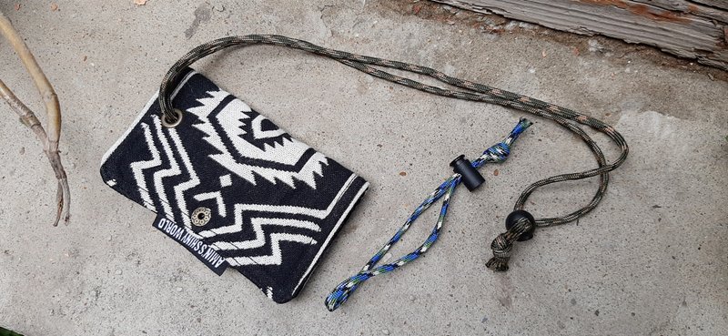 AMIN'S SHINY WORLD 手工民族風格折式鑰匙包 - 鑰匙圈/鑰匙包 - 棉.麻 多色